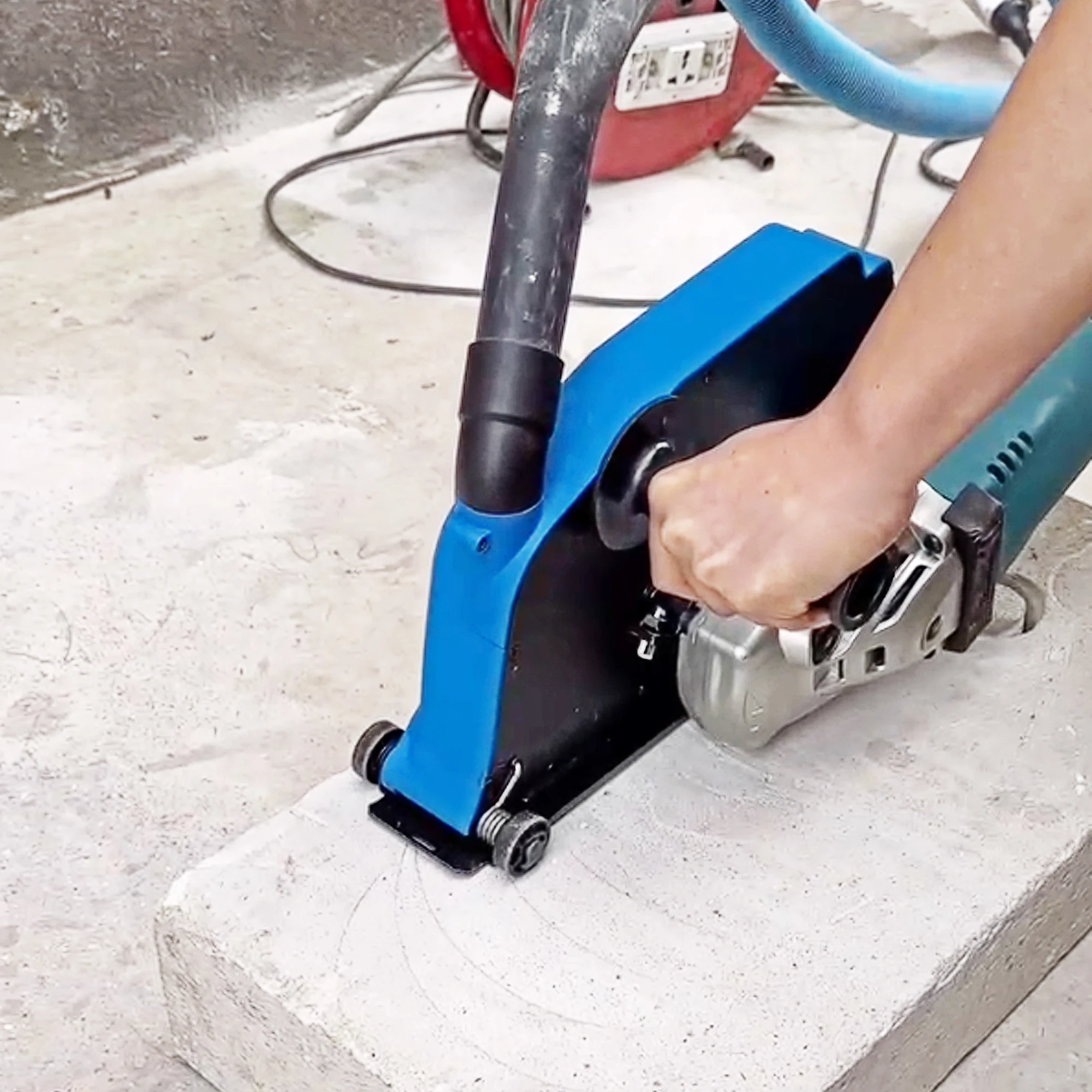 HERZO Power Tool Accessories Dust Shroud 9inch Dust Cover Protection for Angle Grinder