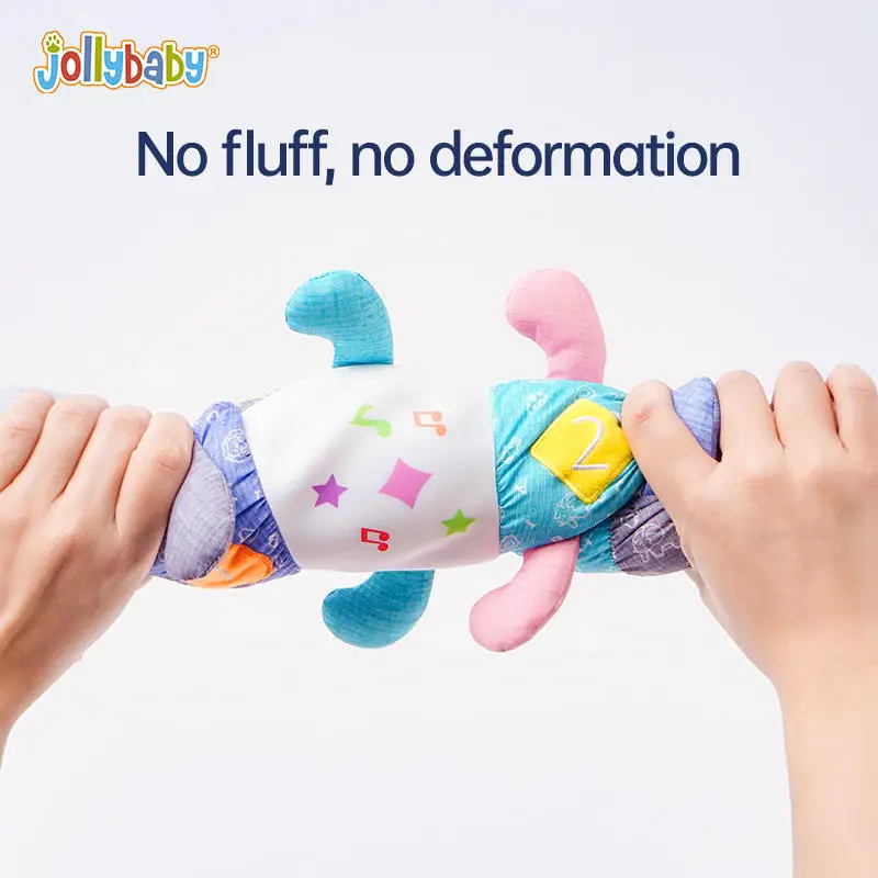 Jollybaby night sleeping bed toys plush gray caterpillar Octopus Stuffed Animal learning musical light toys