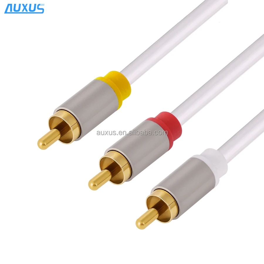 3RCA к кабель (металлический корпус) High End RCA аудио и видео
