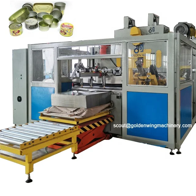 CNC Machine For Packing Ketchup Tin Can Sauce Metal Can Making Line