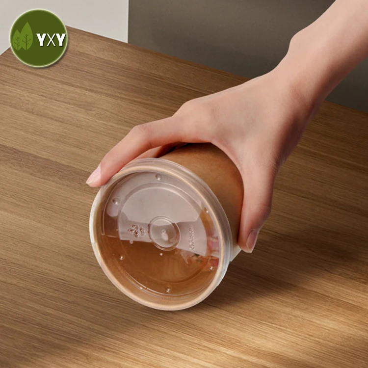 
High Quality Eco friendly Kraft To Go Soup Containers 