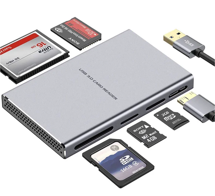 Считыватель карт из алюминиевого сплава USB 3 0 все в одном кардридер