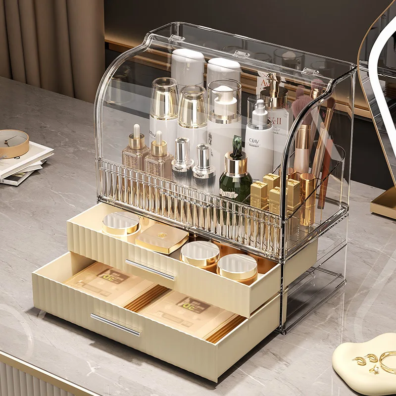 Cosmetic Makeup Organizer Storage Box Conveniently Organizes Your Makeup Products