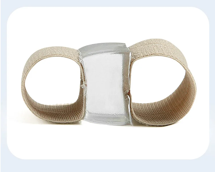 Toe Separator Silicone Orthosis Thumb Valgus Anti-wear Breathable Separator Two-hole Elastic Foot Bone Splitter