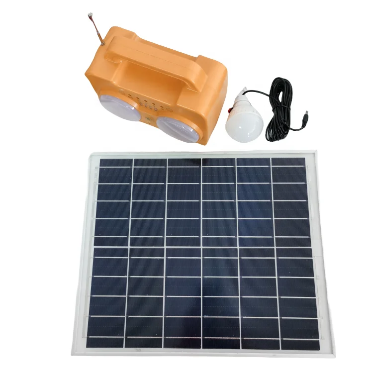Portable Solar Charging System Outdoor Camping Solar Panel With Radio MP3 Function