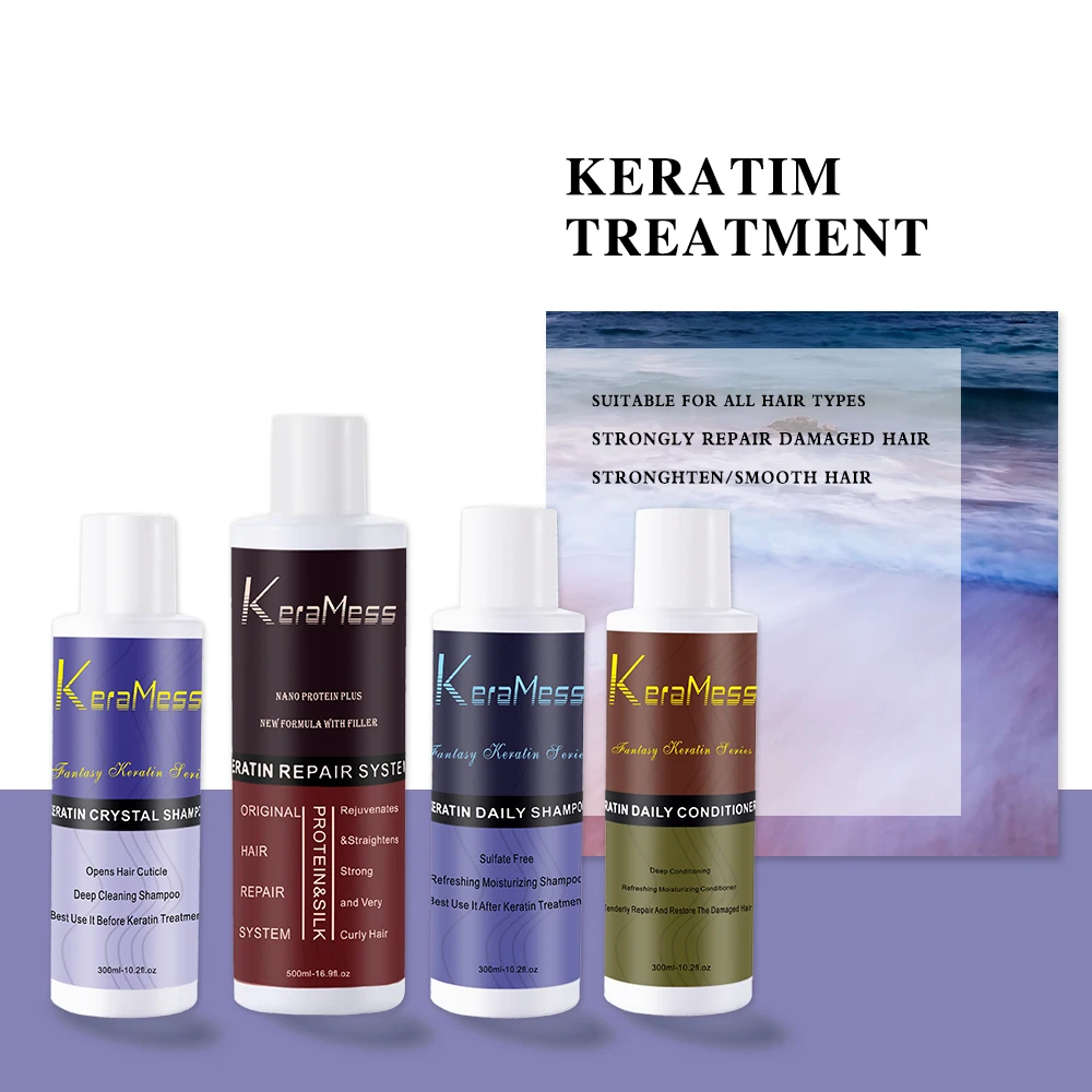 Exclusive Formula Stop Hair Breakage Frizz Control Formaldehyde Free Smoothing Treatment Long Lasting Keratin Hair Treatment