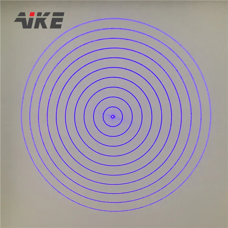 AIKE  High Stability 10 Rings Circles DOE blue 450/488/520/532/594/635/650/730nm  Laser Diode Module