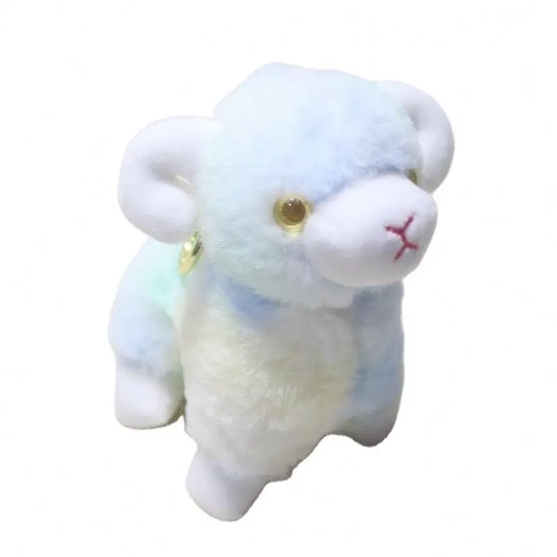 Plushie sheep keychain Stuffed Animal Toys Cute soft alpaca key chains sheep toy bag pendant decoration sheep plush toy keychain
