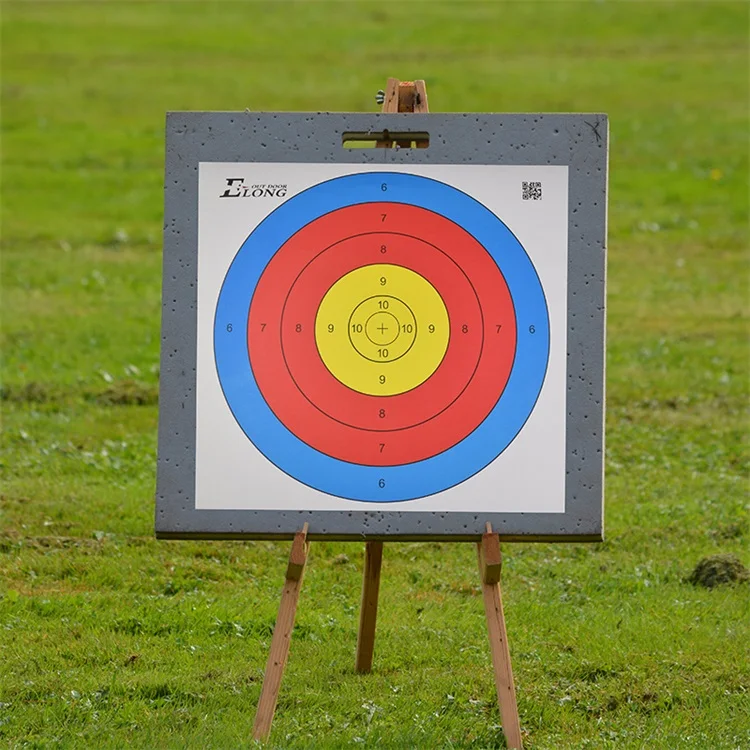 Elong Archery Target Paper 60cm 40cm 3 Spot Standard 6-10 Rings Full Face Indoor Shooting Practice Training Target Paper