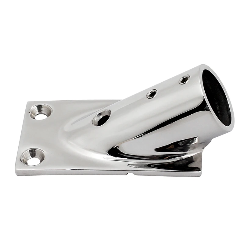 High quality 316 sailboat sail boating accessories rectangular base 30 degree stainless steel marine hardware