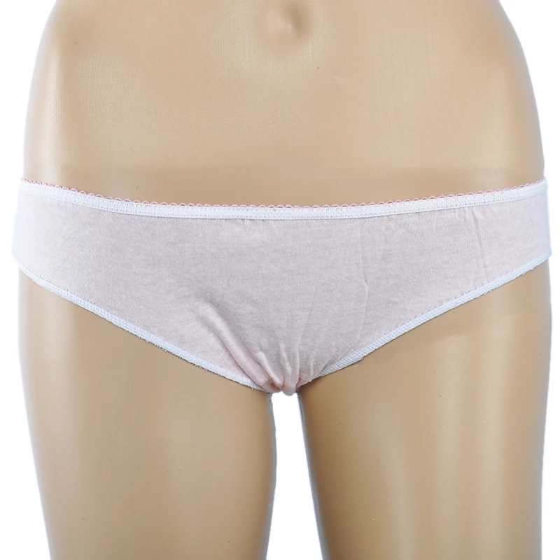 100% Cotton Wholesale Factory Price Cheap Biodegradable Disposable Underwear For Spa Travel Hotel