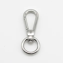 Metal round O-ring Eye Snap Hook Trigger Clasps Clips  for  Keychains