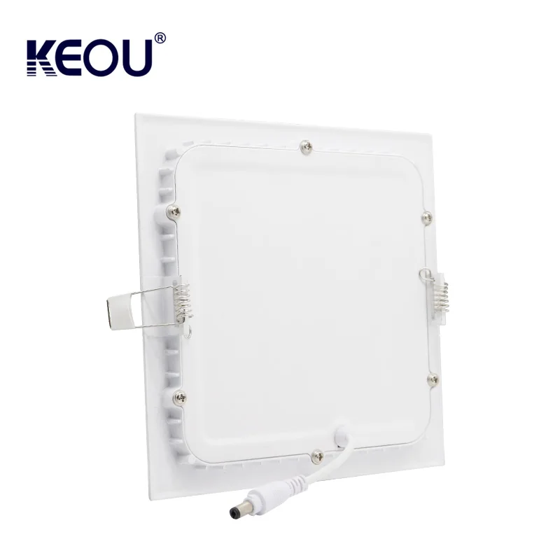 Factory price ultra slim square 9w recessed downlight led panel ce rohs  approval
