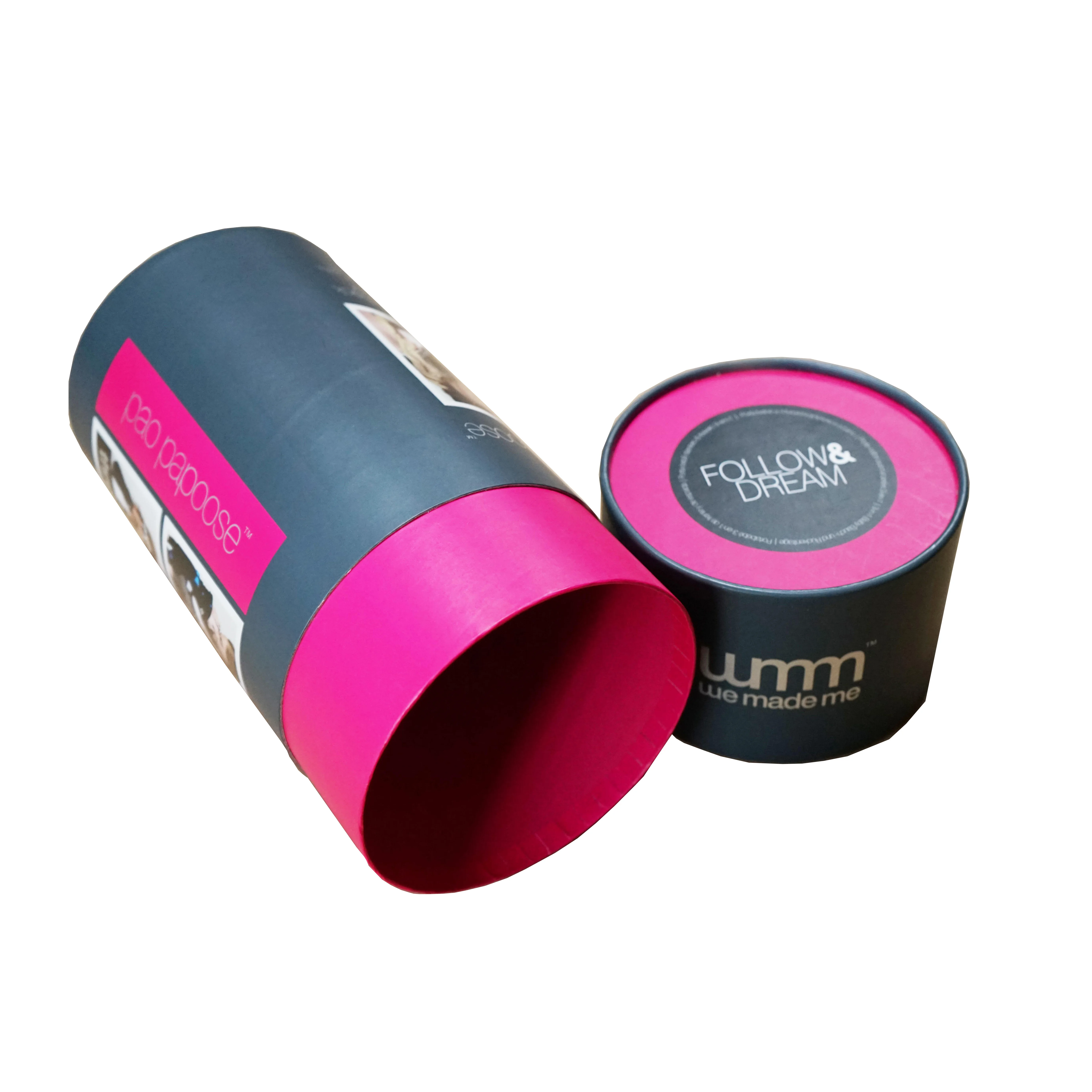 Custom round clothes packaging box paper shipping tubes paper tube container cylinder Boxes t shirt paper packaging tube