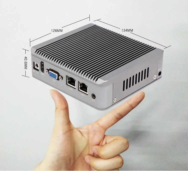 Безвентиляторный Intel J1900 2 Порты ethernet ddr3 В автомобиля коробка встроенный nuc nano itx промышленных настольных мини ПК