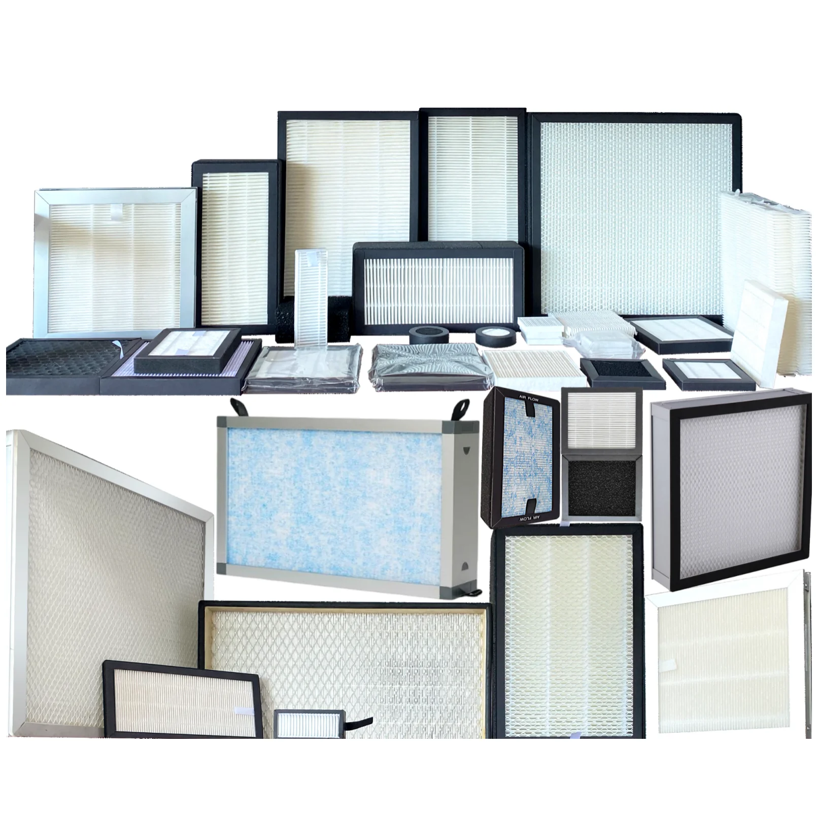 Заводской высокоэффективный фильтр H13 HEPA Сменный фильтр кондиционера алюминиевый каркасный воздушный фильтр для HVAC