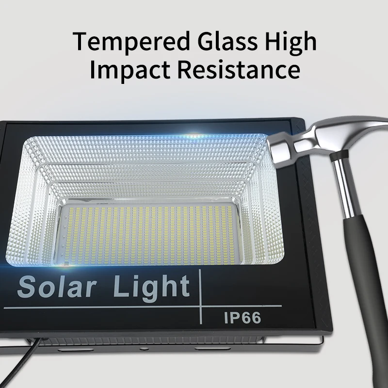 Solar Outdoor Lights Waterproof IP67 ABS Security Lights with Remote Control 25W 40W 60W 100W 200W Led Solar Flood Light Lamp