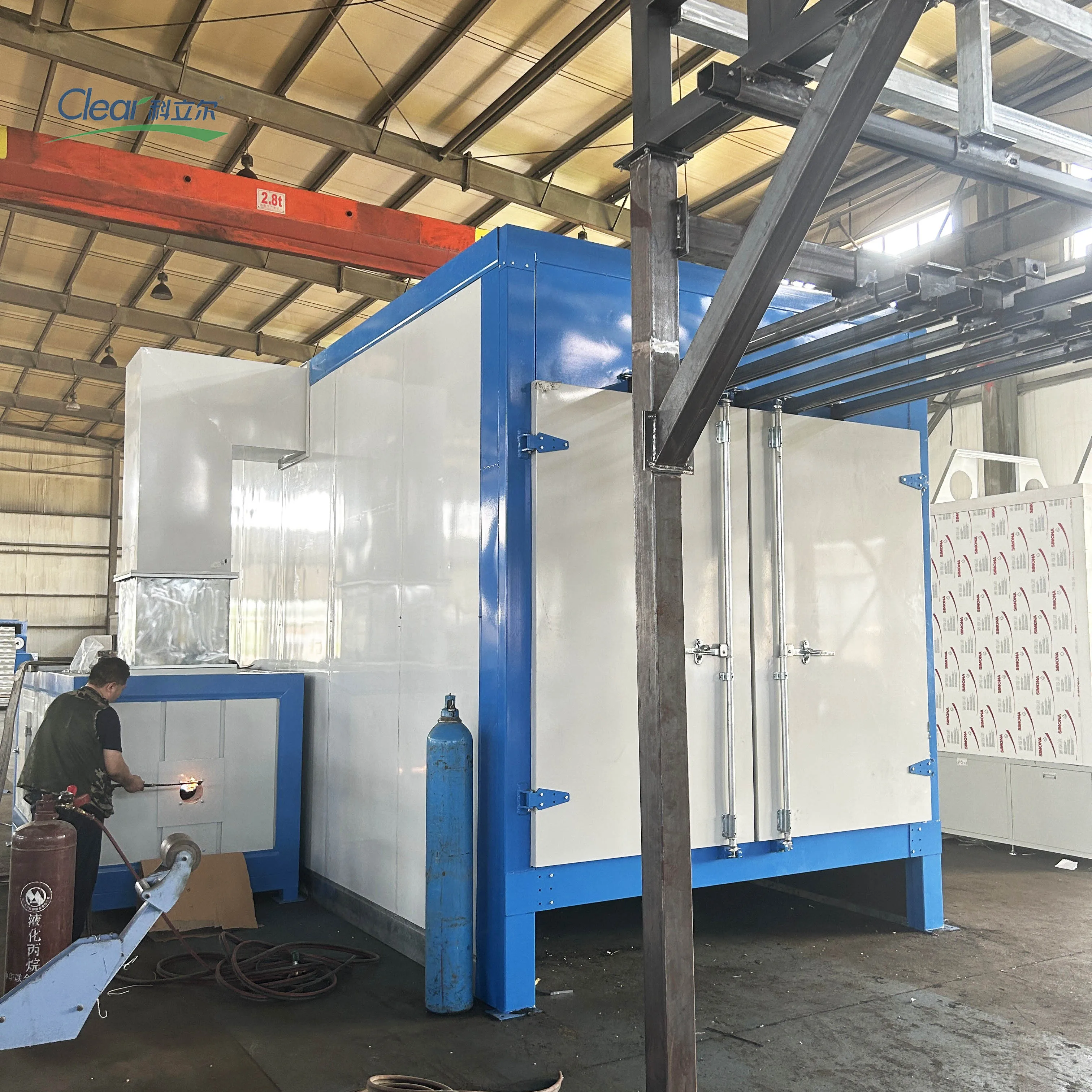 Manual / Automatic large electrostatic powder coating oven for sale