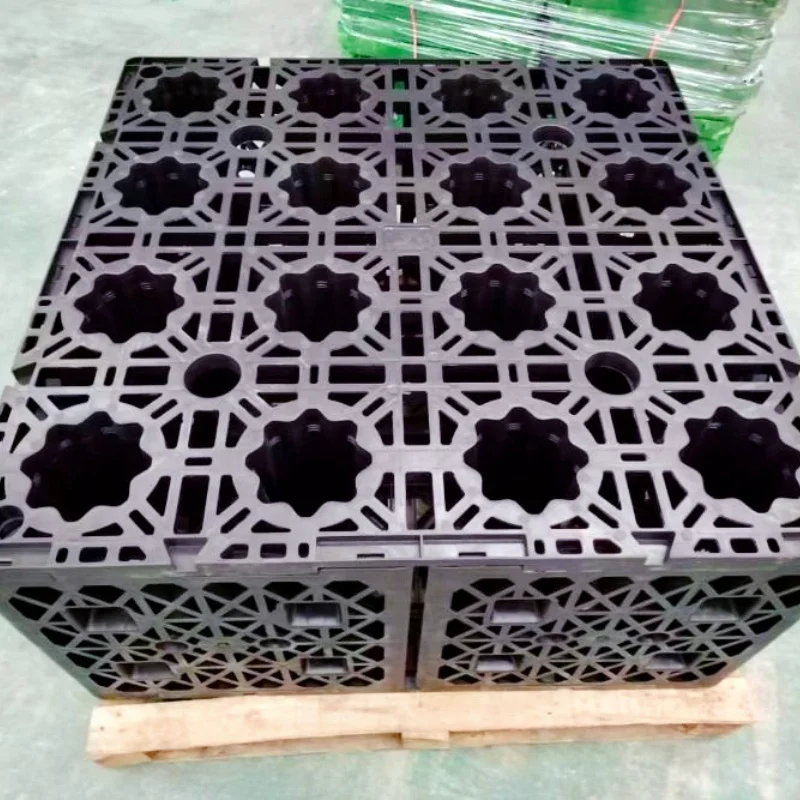 Rainwater management modular attenuation tank for football tennis field and grass land irrigation garden path runoff collection