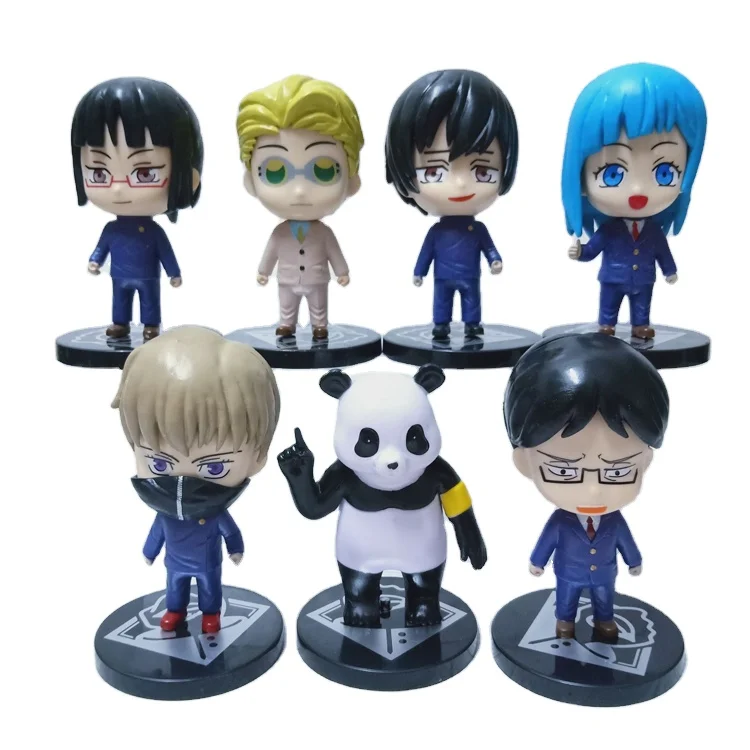 7pcs/set HOT Jujutsu Kaisen 7PCS Promotion Toys Gift Anime Figure PVC Q Version Cute Lovely Action Figure Kid Child