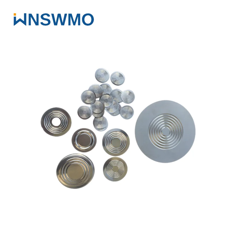 metal corrugated and flat diaphragm for pressure sensitive element