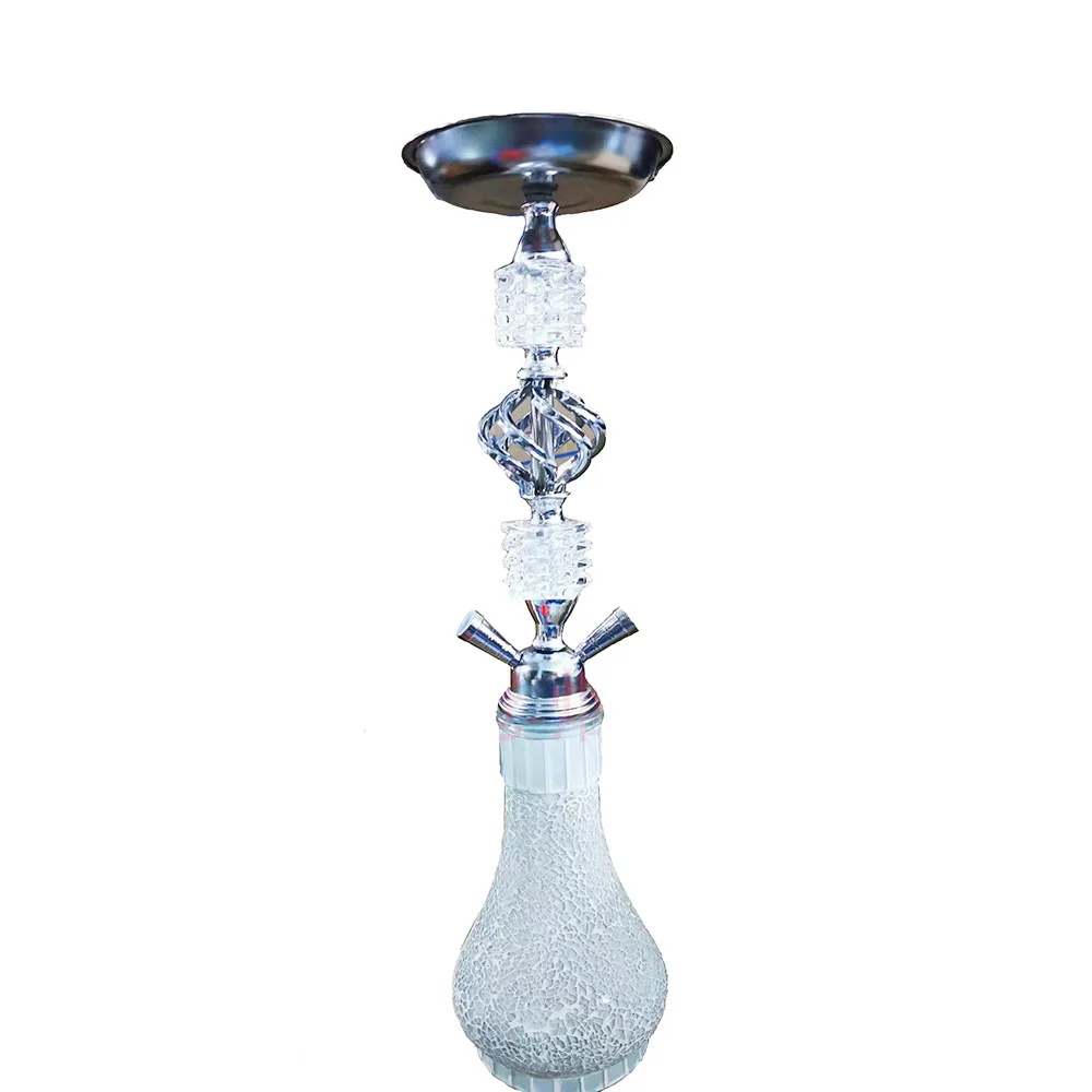 Stylish Hookah Blue Finishing Glass Shisha Hookah Smoking Accessories Smocking Pipe For Bars