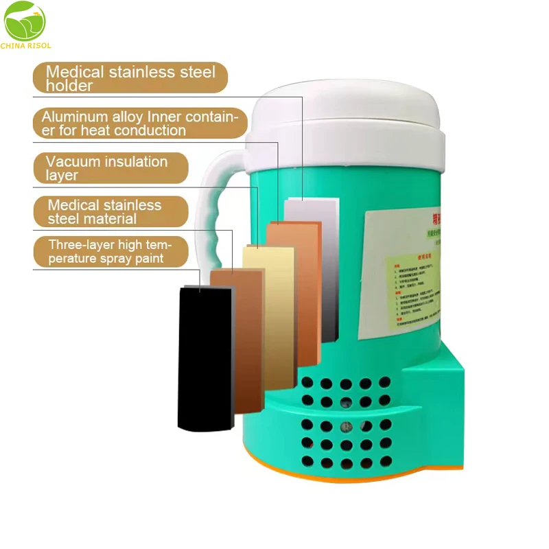 Portable Veterinary Dog Cow Semen Collection Semen Thawing Thermostatic Cup / Veterinary Sperm Cup equipment