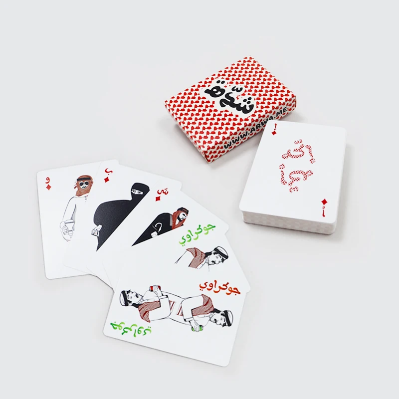100% Waterproof Plastic Playing Cards Custom Printing Durable Wear And Folding Resistance Pvc Plastic Poker Cards With Tuck Box
