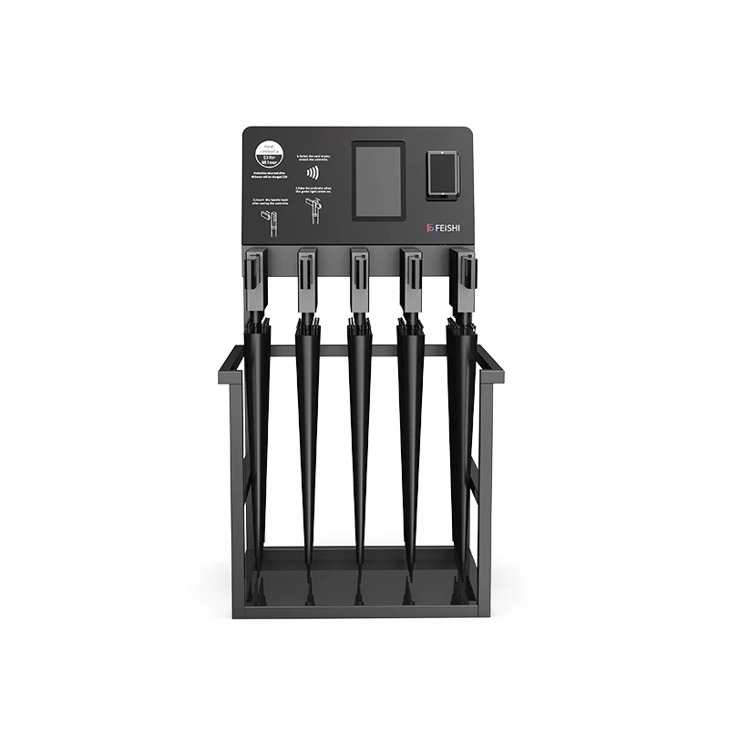 Wholesale Subway Arirport Leased Equipment Touch Screen Outdoor Rent Umbrella Vending Machine with Card Reader