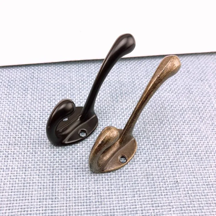 Bestlife   Heavy Antique Bronze Wall Mounted Dual Coat Hook