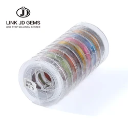 10 rolls 0.38mm 0.45mm Mixed Color Brass Copper Wire for Jewelry Beading Necklace Bracelet Making