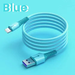 Liquid Silicone Super Fast Charge Cable Micro USB Type C Cable for Samsung Huawei Xiaomi Data Cable
