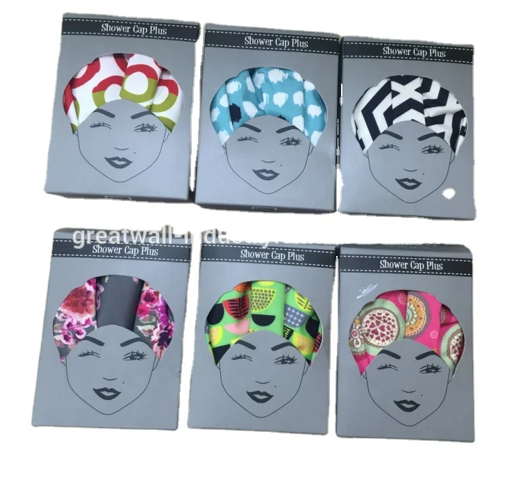 Customized turban shower cap waterproof wholesale with silicone seal
