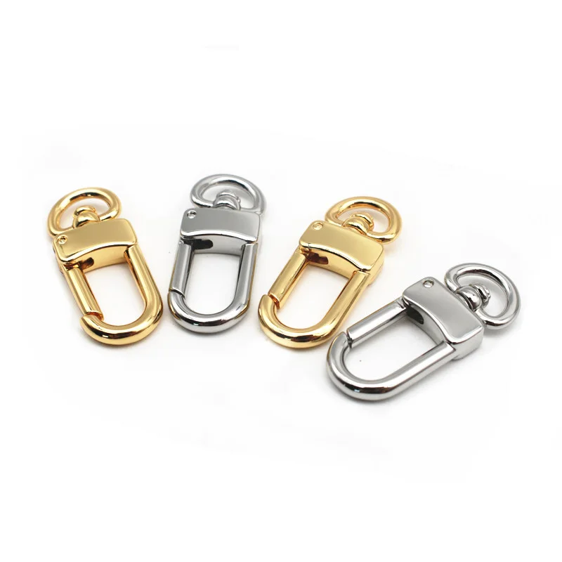 Gold/Silver Plated Small Swivel Lanyards Trigger Snap Hooks for Bags Strap Keychain Dog Leash Collar Hook Clasp