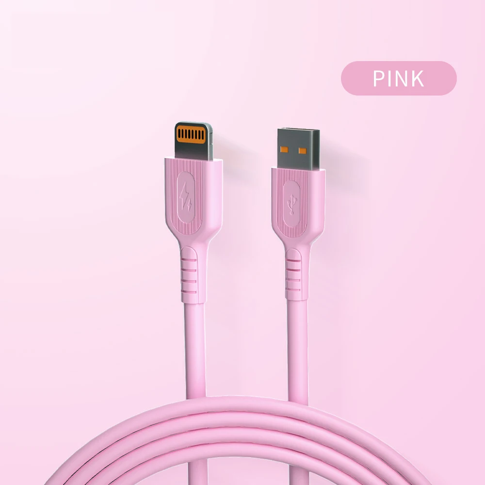 Candy Colors Android Micro Usb Cable Liquid Soft Rubber Thicker Copper Wire Fast Charging Data Cable Black/white