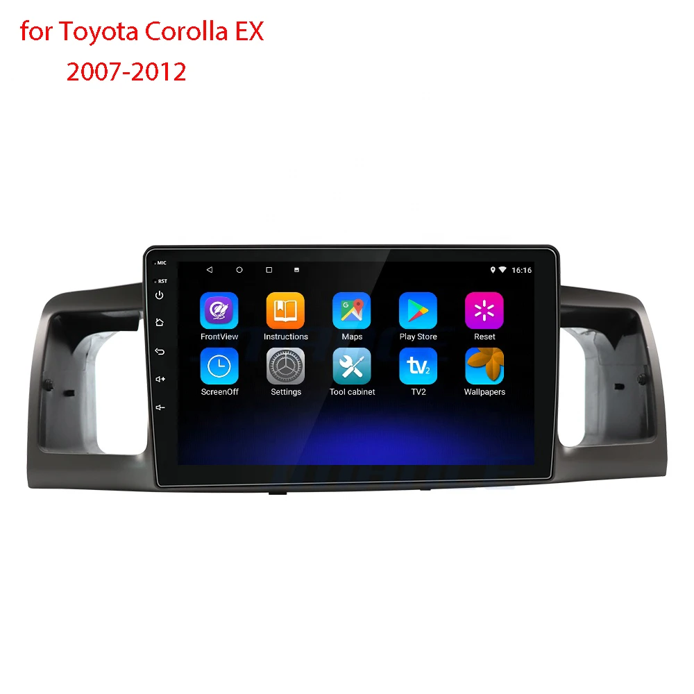 Car Video DVD 9 Inch Player Radio Stereo Android Multimedia for Toyota Corolla EX 2007 2008 2009 2010 2011 2012