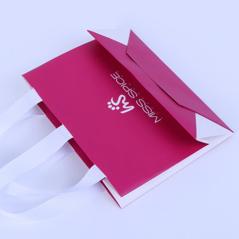 Bangdi Factory Wholesales Custom Logo White Card Jewelry Paper Bag for Packaging Promotion Craft Food Use Durable Stylish