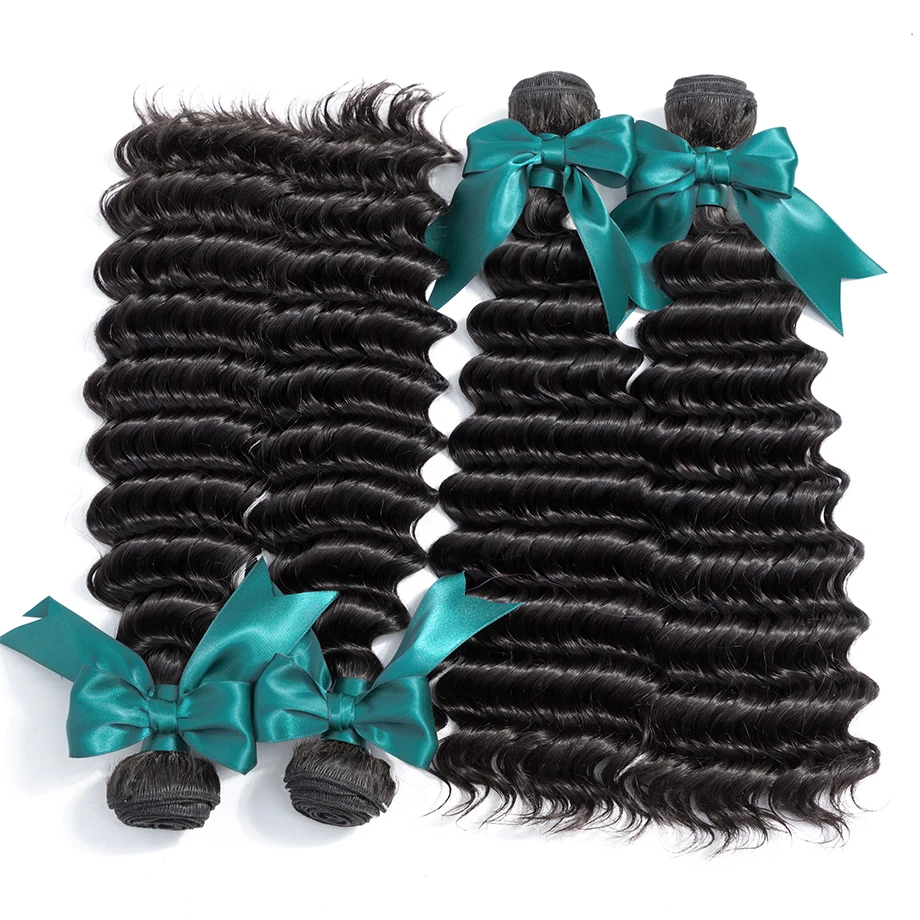 
Free sample Deep wave Human hair weft, 9a mink brazilian deep wave hair piece virgin hair bundles 