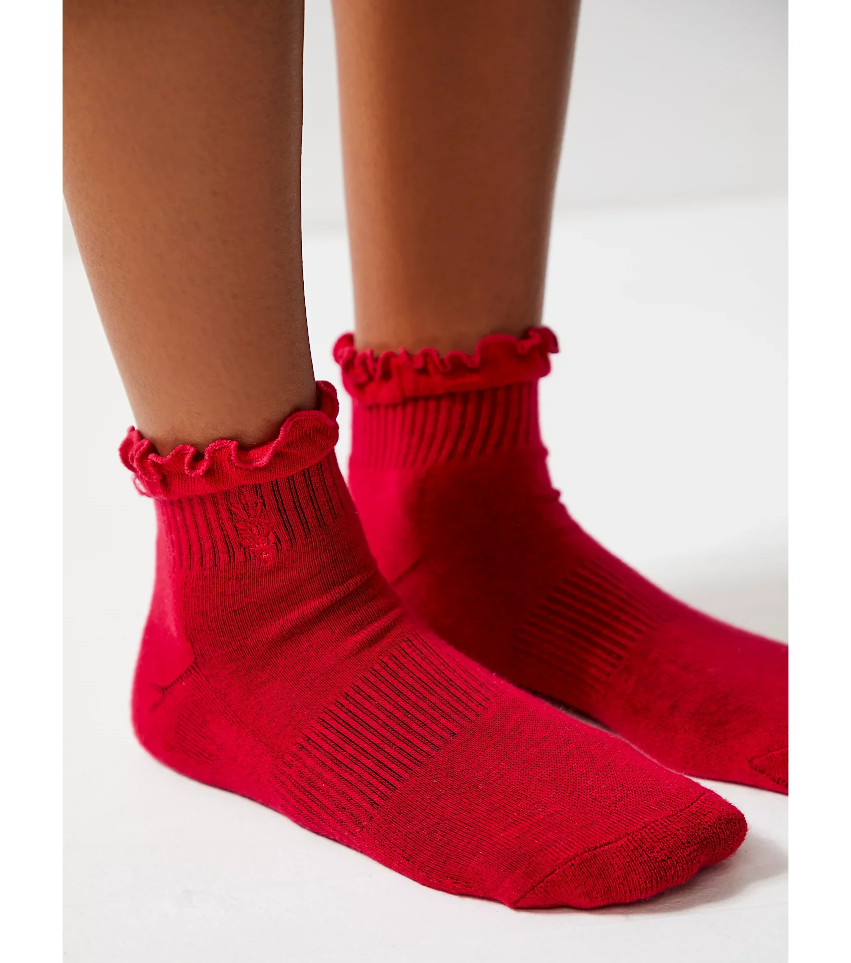 Custom Logo Embroidery Cotton Girls Pilates Grip Neon Green Colorful Ruffle Yoga Socks