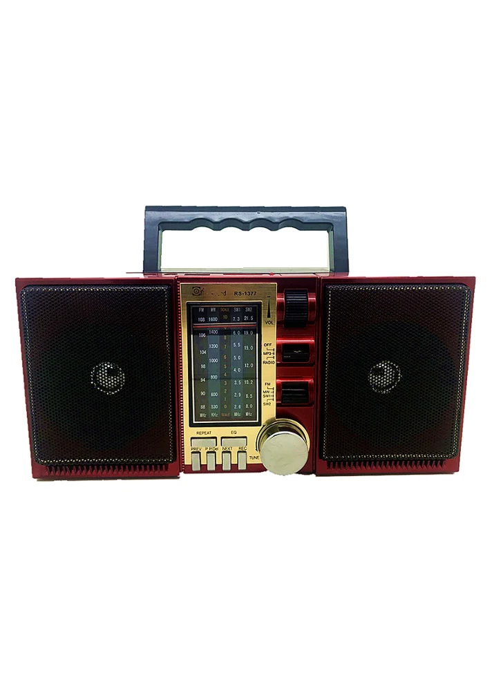 
Retro FM/AM portable radio with recording function 
