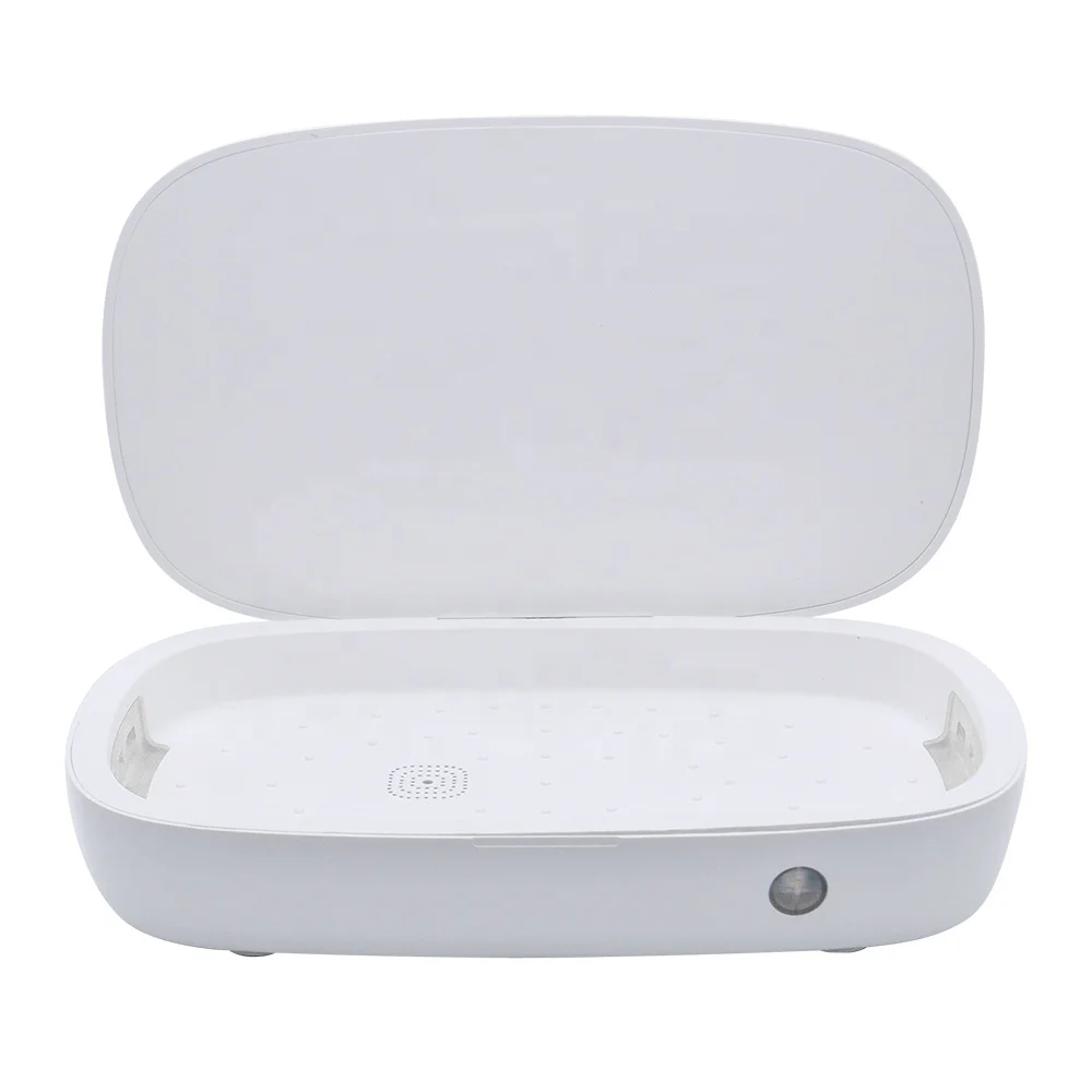 Новый дизайн, 2 Вт, портативная коробка для дезинфекции УФ-ламп, дезинфицирующее средство для смартфона, беспроводное зарядное устройство