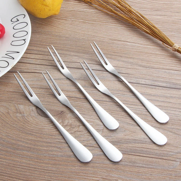 high quality Wholesale Stainless Steel 18/8 Flatware Pizza Moon Cake Fruit Forks