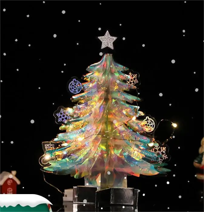 Creative 3D Christmas Tree Greeting Card for Invitations and Birthday Celebrations Student Christmas Event Gift