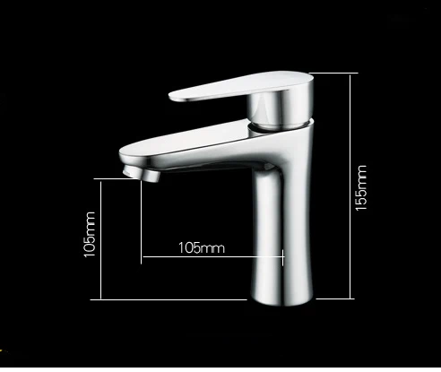 Chrome Face Basin Faucet Hot Sale Bathroom Taps And Mixers Single Handle Stainless Steel Wash Sink Tap