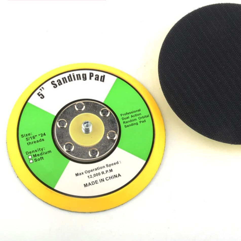 5 Inch Round Hook and Loop Backing Pad Sander Pad Replacement Pad,125mm Sanding Pads for High Speed Polishing, Buffing Sander