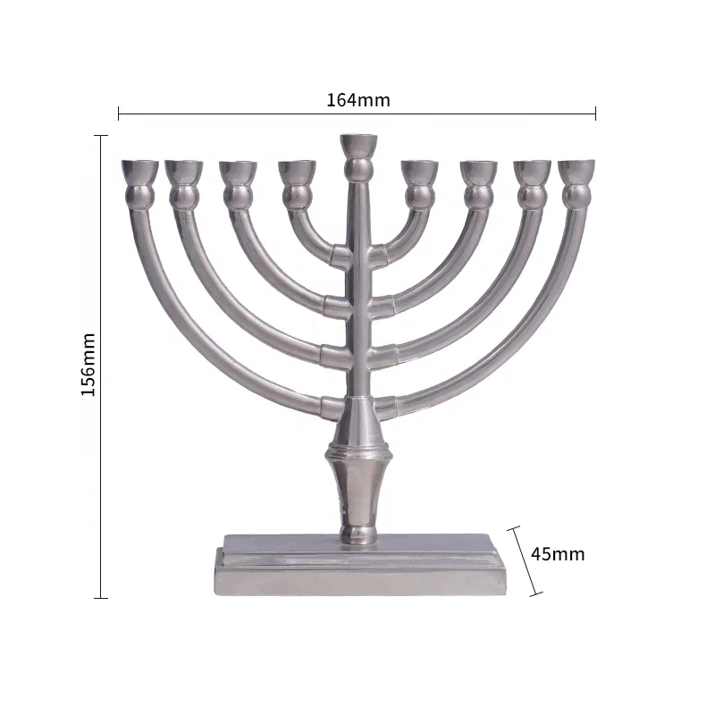Jewish Menorah Candle-holders Religions Candelabra Hanukkah Candlesticks 9 Branch Candle Holder