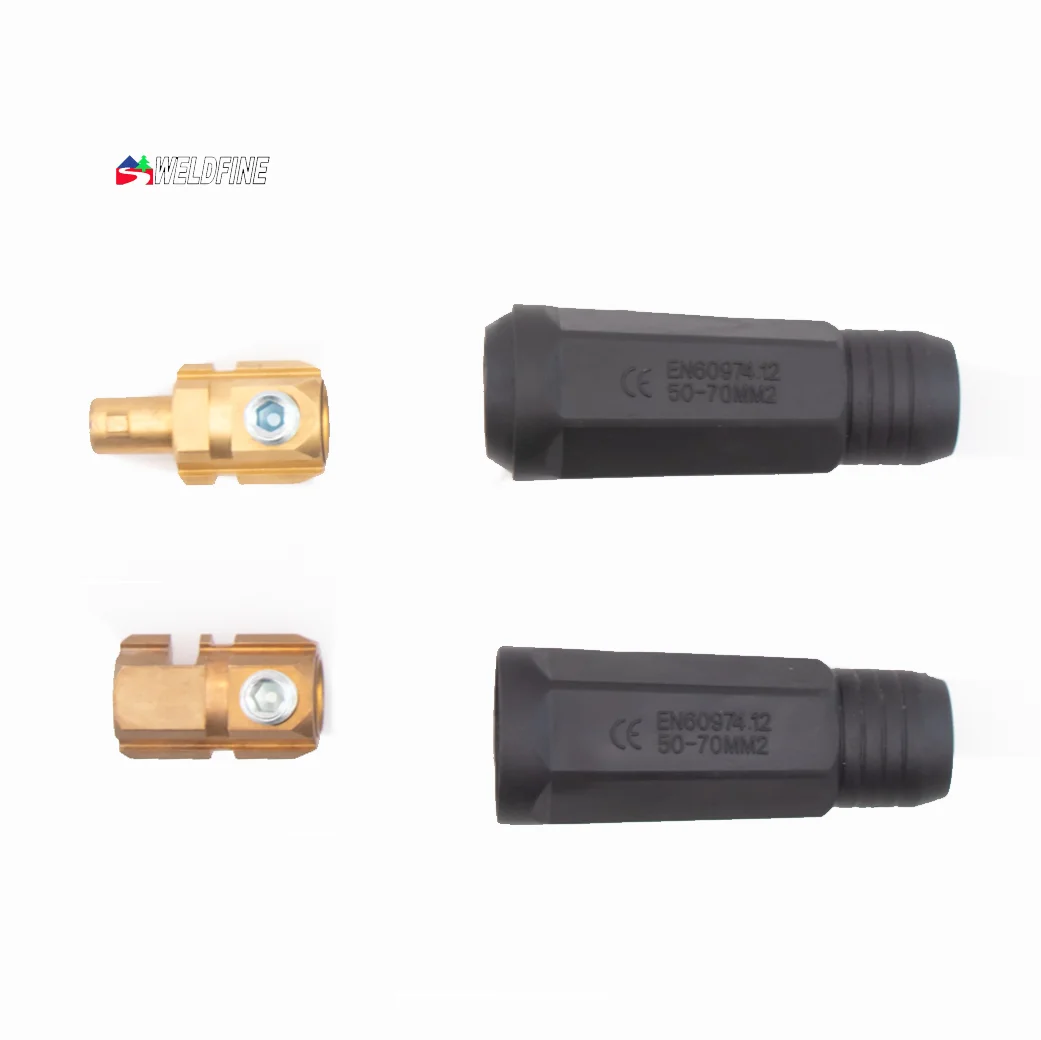 Good Price Manufacturer Spare Parts Copper 35-50 Cable Socket for TIG Welding Torch