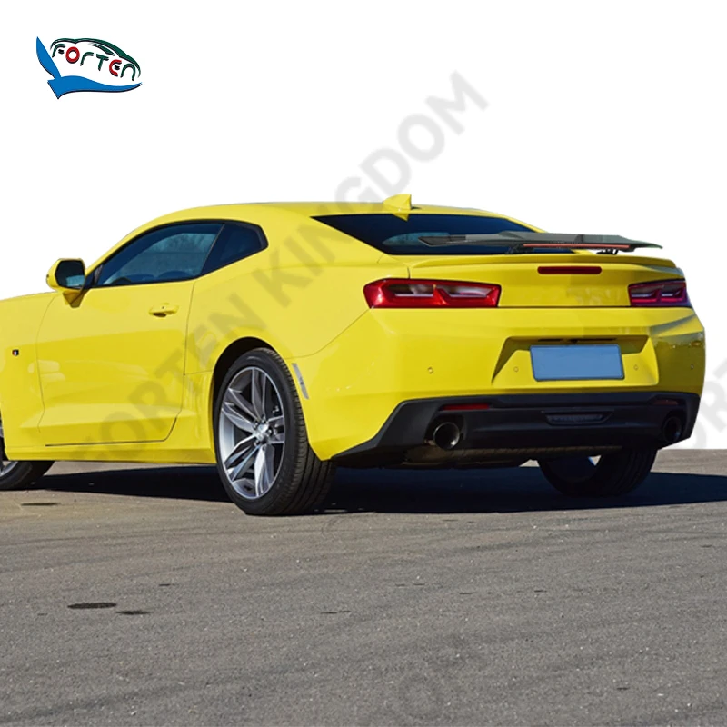 Universal Carbon Fiber Car Spoilers Fit For Chevrolet Camaro 2015-2022 Model Rear Wings Spoiler Car Electric Spoiler Accessories