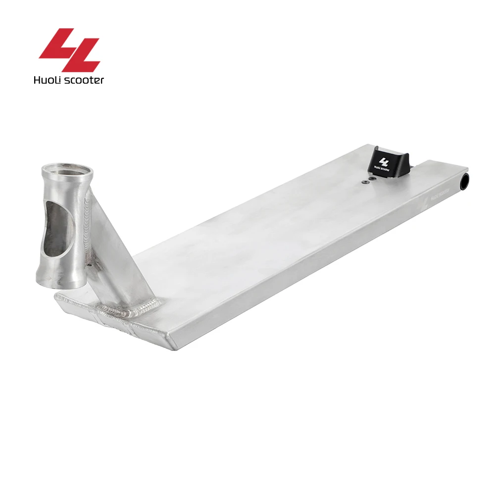 HuoLi 6.7inch*22/23/23.5inch Street Scooter Box Deck Pro Kick Trick Extreme Raw Color Scooter Deck with Splash Guard