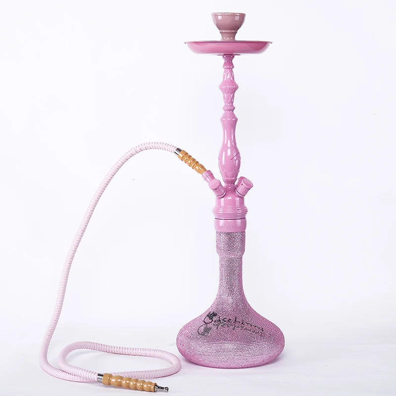 Светло-розовая нежная высокопрочная бутылка из цинкового сплава со звездами набор для кальяна